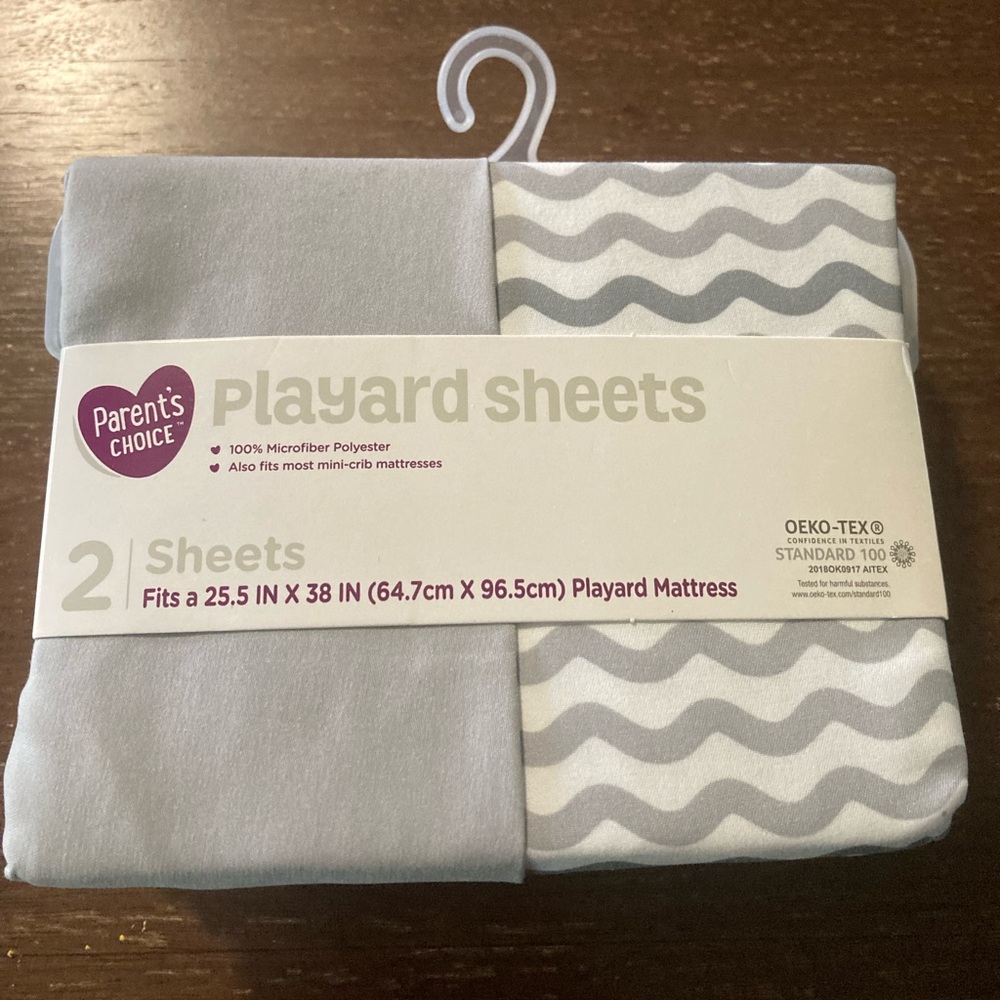 Parents Choice 2 pack Playard Sheets